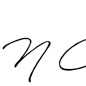 How to Draw N C signature style? Antro_Vectra_Bolder is a latest design signature styles for name N C. N C signature style 7 images and pictures png