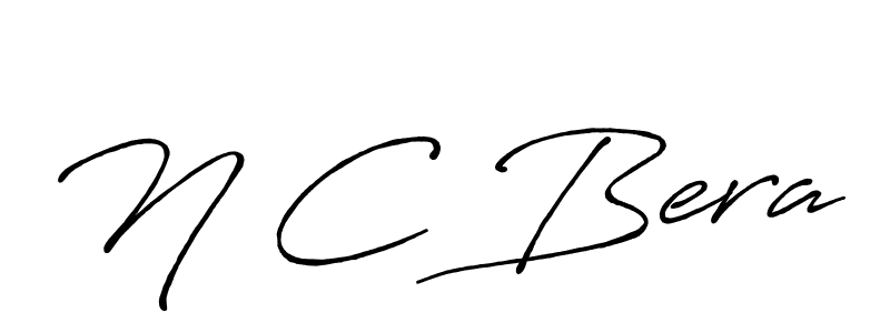 Make a beautiful signature design for name N C Bera. With this signature (Antro_Vectra_Bolder) style, you can create a handwritten signature for free. N C Bera signature style 7 images and pictures png