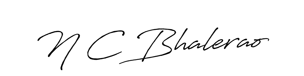 N C Bhalerao stylish signature style. Best Handwritten Sign (Antro_Vectra_Bolder) for my name. Handwritten Signature Collection Ideas for my name N C Bhalerao. N C Bhalerao signature style 7 images and pictures png