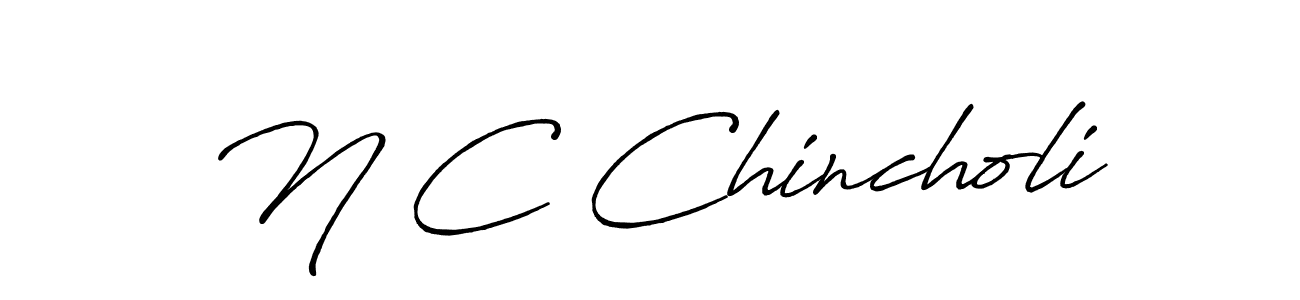 Similarly Antro_Vectra_Bolder is the best handwritten signature design. Signature creator online .You can use it as an online autograph creator for name N C Chincholi. N C Chincholi signature style 7 images and pictures png