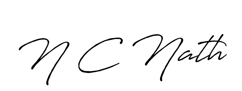 Also You can easily find your signature by using the search form. We will create N C Nath name handwritten signature images for you free of cost using Antro_Vectra_Bolder sign style. N C Nath signature style 7 images and pictures png