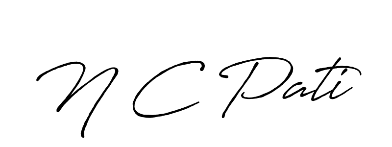 if you are searching for the best signature style for your name N C Pati. so please give up your signature search. here we have designed multiple signature styles  using Antro_Vectra_Bolder. N C Pati signature style 7 images and pictures png