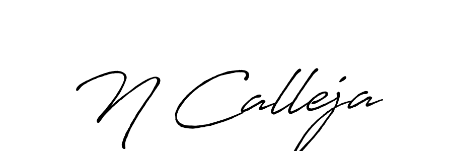 Design your own signature with our free online signature maker. With this signature software, you can create a handwritten (Antro_Vectra_Bolder) signature for name N Calleja. N Calleja signature style 7 images and pictures png