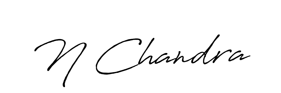Make a beautiful signature design for name N Chandra. With this signature (Antro_Vectra_Bolder) style, you can create a handwritten signature for free. N Chandra signature style 7 images and pictures png