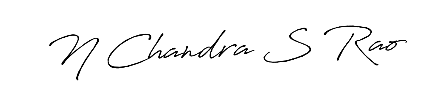Make a beautiful signature design for name N Chandra S Rao. Use this online signature maker to create a handwritten signature for free. N Chandra S Rao signature style 7 images and pictures png