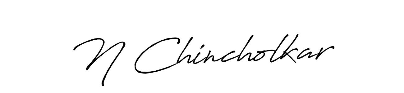 Also we have N Chincholkar name is the best signature style. Create professional handwritten signature collection using Antro_Vectra_Bolder autograph style. N Chincholkar signature style 7 images and pictures png