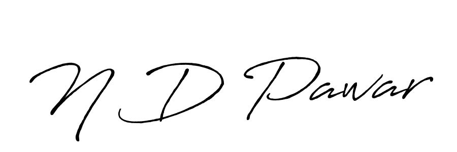 Use a signature maker to create a handwritten signature online. With this signature software, you can design (Antro_Vectra_Bolder) your own signature for name N D Pawar. N D Pawar signature style 7 images and pictures png