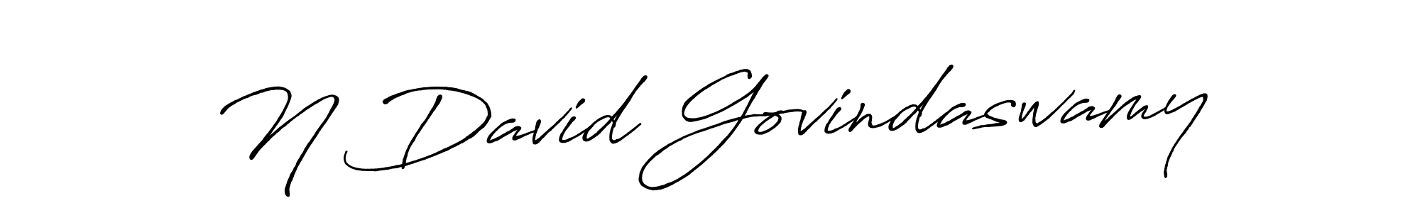 Use a signature maker to create a handwritten signature online. With this signature software, you can design (Antro_Vectra_Bolder) your own signature for name N David Govindaswamy. N David Govindaswamy signature style 7 images and pictures png