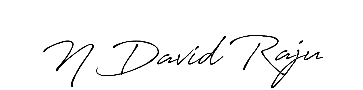 You should practise on your own different ways (Antro_Vectra_Bolder) to write your name (N David Raju) in signature. don't let someone else do it for you. N David Raju signature style 7 images and pictures png