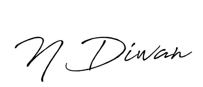 How to make N Diwan signature? Antro_Vectra_Bolder is a professional autograph style. Create handwritten signature for N Diwan name. N Diwan signature style 7 images and pictures png