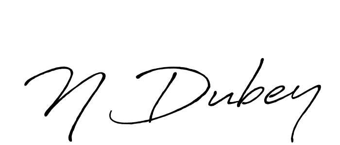 The best way (Antro_Vectra_Bolder) to make a short signature is to pick only two or three words in your name. The name N Dubey include a total of six letters. For converting this name. N Dubey signature style 7 images and pictures png