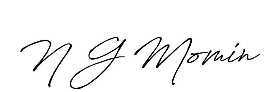 Make a beautiful signature design for name N G Momin. Use this online signature maker to create a handwritten signature for free. N G Momin signature style 7 images and pictures png
