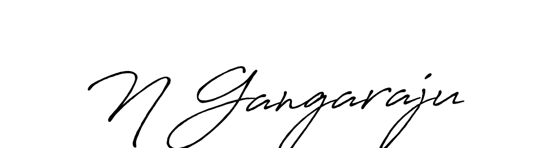 N Gangaraju stylish signature style. Best Handwritten Sign (Antro_Vectra_Bolder) for my name. Handwritten Signature Collection Ideas for my name N Gangaraju. N Gangaraju signature style 7 images and pictures png