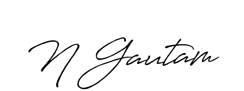 How to Draw N Gautam signature style? Antro_Vectra_Bolder is a latest design signature styles for name N Gautam. N Gautam signature style 7 images and pictures png
