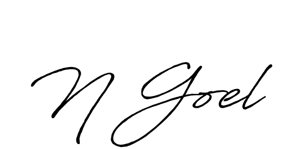 How to make N Goel signature? Antro_Vectra_Bolder is a professional autograph style. Create handwritten signature for N Goel name. N Goel signature style 7 images and pictures png