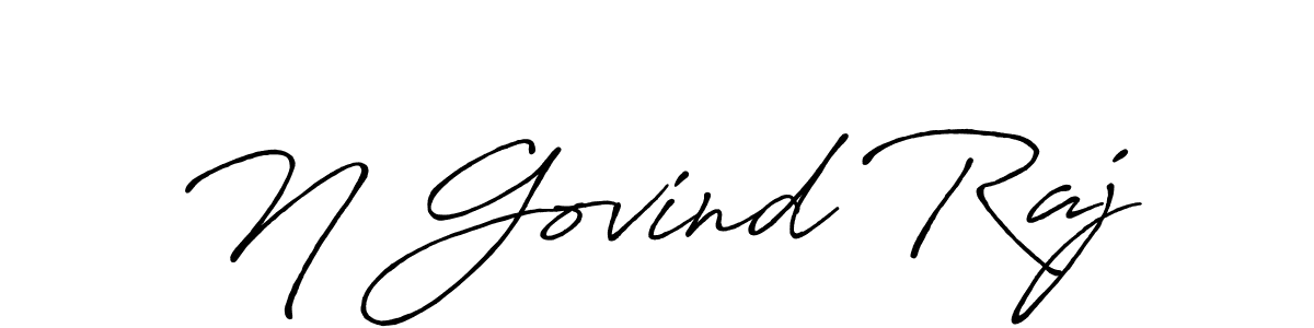 You should practise on your own different ways (Antro_Vectra_Bolder) to write your name (N Govind Raj) in signature. don't let someone else do it for you. N Govind Raj signature style 7 images and pictures png