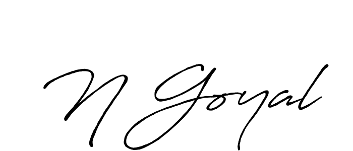How to make N Goyal signature? Antro_Vectra_Bolder is a professional autograph style. Create handwritten signature for N Goyal name. N Goyal signature style 7 images and pictures png