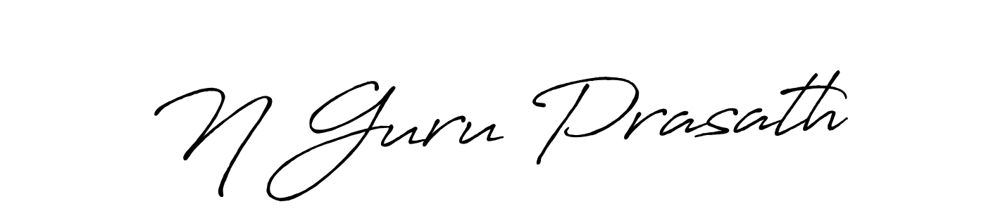 Make a beautiful signature design for name N Guru Prasath. With this signature (Antro_Vectra_Bolder) style, you can create a handwritten signature for free. N Guru Prasath signature style 7 images and pictures png