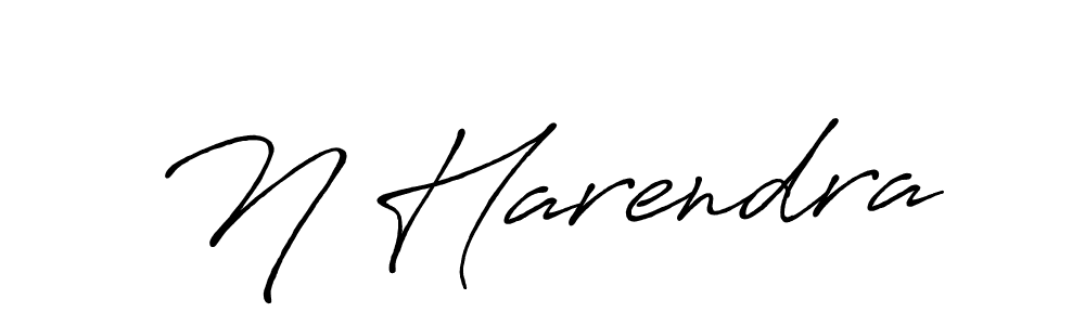 How to make N Harendra signature? Antro_Vectra_Bolder is a professional autograph style. Create handwritten signature for N Harendra name. N Harendra signature style 7 images and pictures png