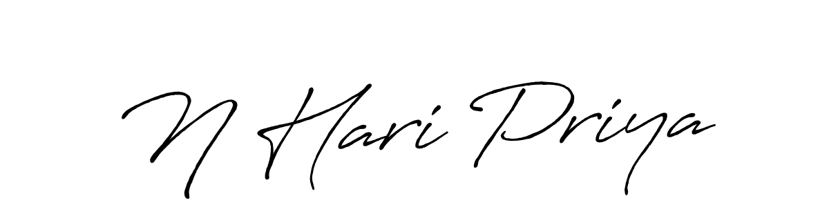 Make a beautiful signature design for name N Hari Priya. Use this online signature maker to create a handwritten signature for free. N Hari Priya signature style 7 images and pictures png