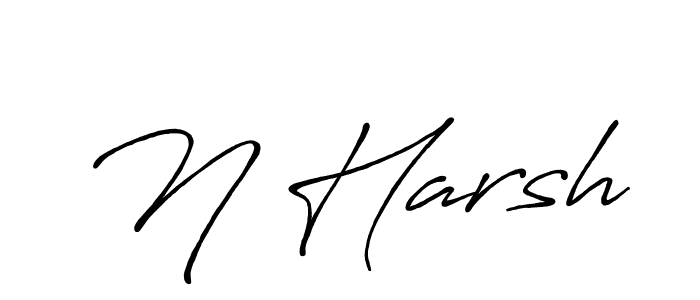 Best and Professional Signature Style for N Harsh. Antro_Vectra_Bolder Best Signature Style Collection. N Harsh signature style 7 images and pictures png