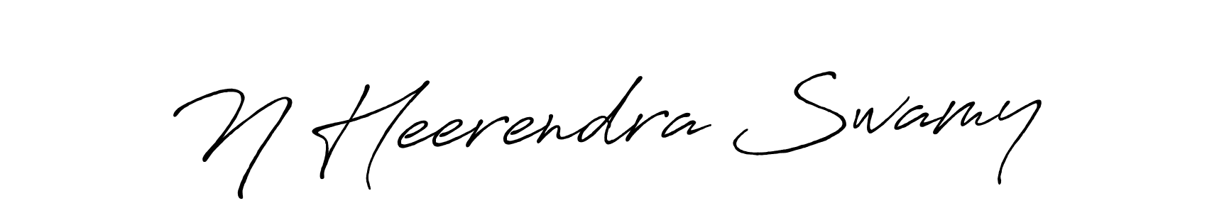 How to make N Heerendra Swamy name signature. Use Antro_Vectra_Bolder style for creating short signs online. This is the latest handwritten sign. N Heerendra Swamy signature style 7 images and pictures png
