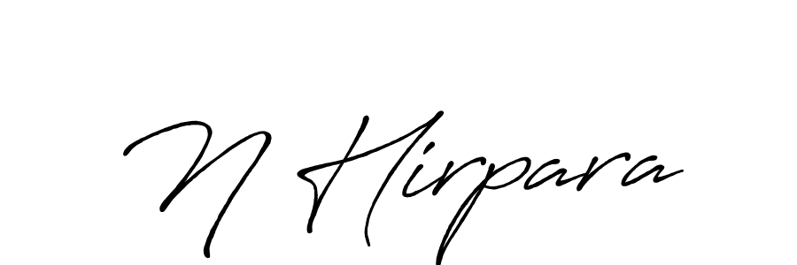 It looks lik you need a new signature style for name N Hirpara. Design unique handwritten (Antro_Vectra_Bolder) signature with our free signature maker in just a few clicks. N Hirpara signature style 7 images and pictures png