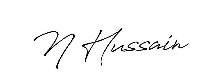 How to make N Hussain signature? Antro_Vectra_Bolder is a professional autograph style. Create handwritten signature for N Hussain name. N Hussain signature style 7 images and pictures png