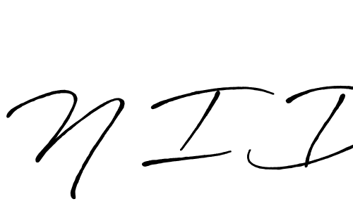 Similarly Antro_Vectra_Bolder is the best handwritten signature design. Signature creator online .You can use it as an online autograph creator for name N I D. N I D signature style 7 images and pictures png