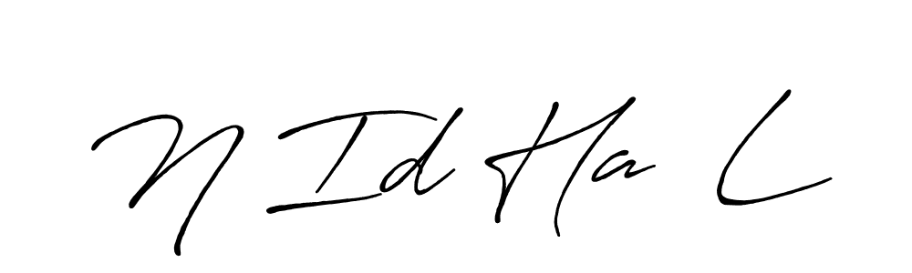 You should practise on your own different ways (Antro_Vectra_Bolder) to write your name (N Id Ha  L) in signature. don't let someone else do it for you. N Id Ha  L signature style 7 images and pictures png