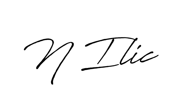 Also we have N Ilic name is the best signature style. Create professional handwritten signature collection using Antro_Vectra_Bolder autograph style. N Ilic signature style 7 images and pictures png