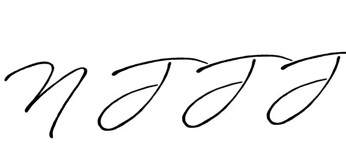 Design your own signature with our free online signature maker. With this signature software, you can create a handwritten (Antro_Vectra_Bolder) signature for name N J J J. N J J J signature style 7 images and pictures png