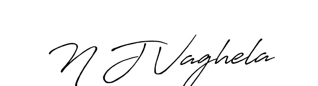 How to Draw N J Vaghela signature style? Antro_Vectra_Bolder is a latest design signature styles for name N J Vaghela. N J Vaghela signature style 7 images and pictures png