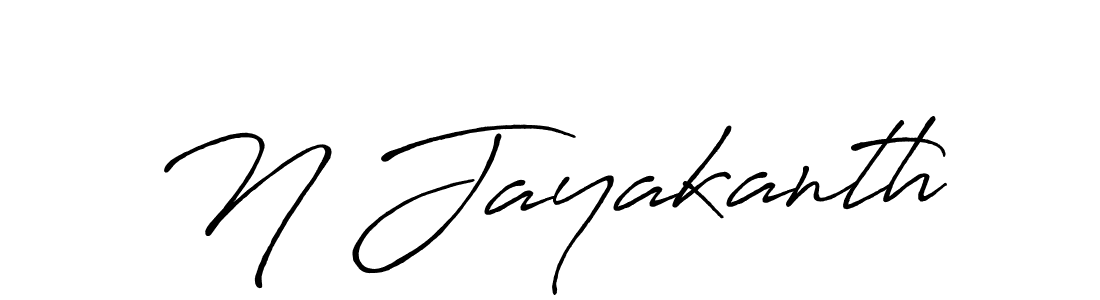 The best way (Antro_Vectra_Bolder) to make a short signature is to pick only two or three words in your name. The name N Jayakanth include a total of six letters. For converting this name. N Jayakanth signature style 7 images and pictures png