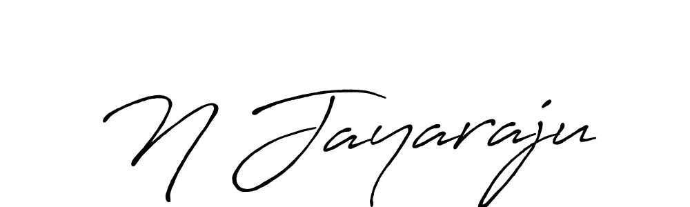 Create a beautiful signature design for name N Jayaraju. With this signature (Antro_Vectra_Bolder) fonts, you can make a handwritten signature for free. N Jayaraju signature style 7 images and pictures png