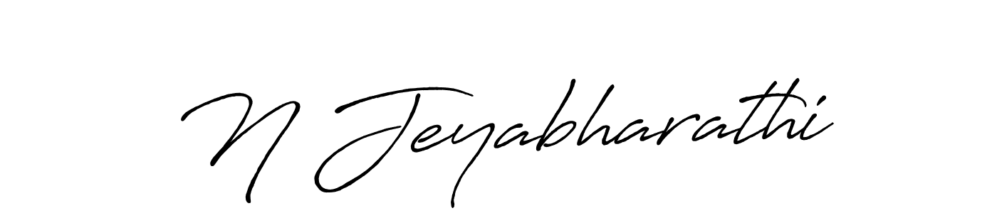 Make a beautiful signature design for name N Jeyabharathi. With this signature (Antro_Vectra_Bolder) style, you can create a handwritten signature for free. N Jeyabharathi signature style 7 images and pictures png