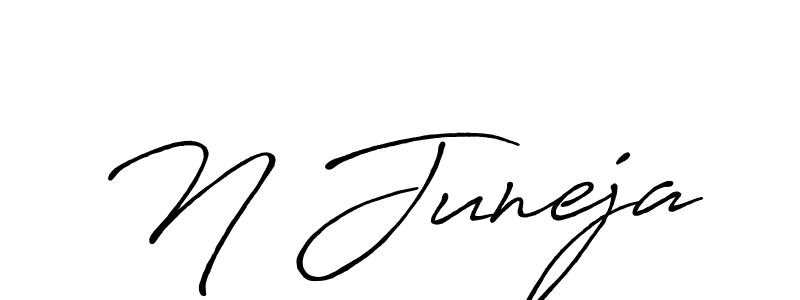 Once you've used our free online signature maker to create your best signature Antro_Vectra_Bolder style, it's time to enjoy all of the benefits that N Juneja name signing documents. N Juneja signature style 7 images and pictures png