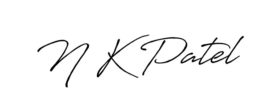 How to Draw N K Patel signature style? Antro_Vectra_Bolder is a latest design signature styles for name N K Patel. N K Patel signature style 7 images and pictures png