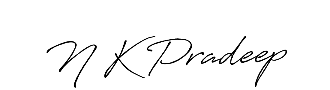 Also You can easily find your signature by using the search form. We will create N K Pradeep name handwritten signature images for you free of cost using Antro_Vectra_Bolder sign style. N K Pradeep signature style 7 images and pictures png