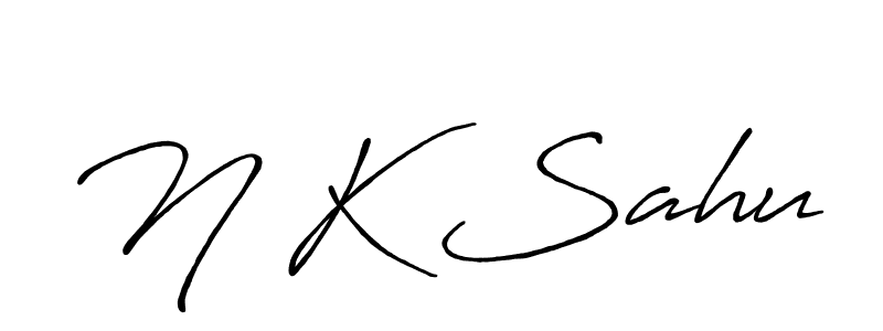 Also we have N K Sahu name is the best signature style. Create professional handwritten signature collection using Antro_Vectra_Bolder autograph style. N K Sahu signature style 7 images and pictures png