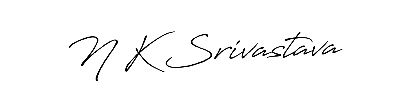 if you are searching for the best signature style for your name N K Srivastava. so please give up your signature search. here we have designed multiple signature styles  using Antro_Vectra_Bolder. N K Srivastava signature style 7 images and pictures png