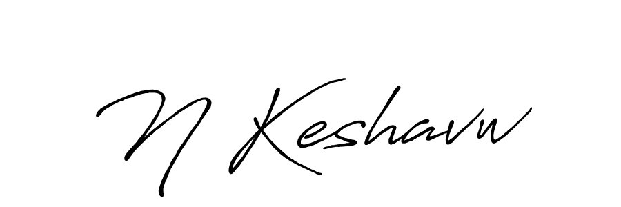 Also we have N Keshavw name is the best signature style. Create professional handwritten signature collection using Antro_Vectra_Bolder autograph style. N Keshavw signature style 7 images and pictures png