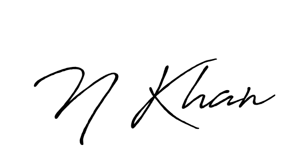 It looks lik you need a new signature style for name N Khan. Design unique handwritten (Antro_Vectra_Bolder) signature with our free signature maker in just a few clicks. N Khan signature style 7 images and pictures png