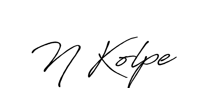 Also we have N Kolpe name is the best signature style. Create professional handwritten signature collection using Antro_Vectra_Bolder autograph style. N Kolpe signature style 7 images and pictures png