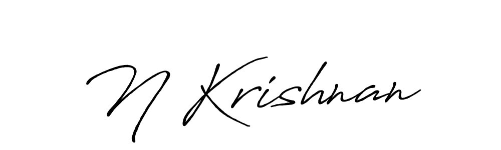 You should practise on your own different ways (Antro_Vectra_Bolder) to write your name (N Krishnan) in signature. don't let someone else do it for you. N Krishnan signature style 7 images and pictures png