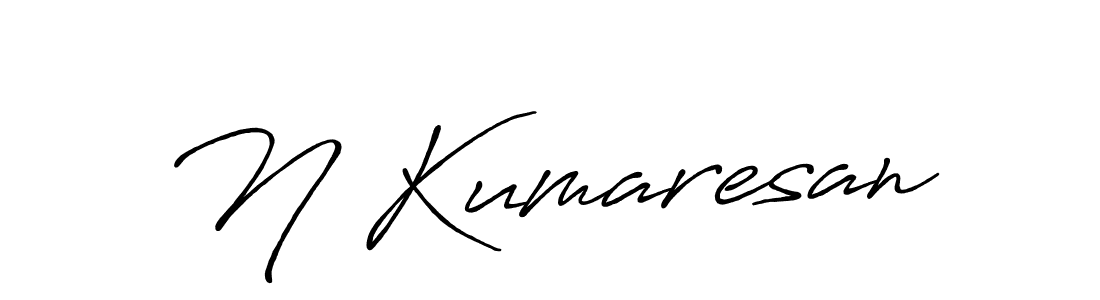 Use a signature maker to create a handwritten signature online. With this signature software, you can design (Antro_Vectra_Bolder) your own signature for name N Kumaresan. N Kumaresan signature style 7 images and pictures png