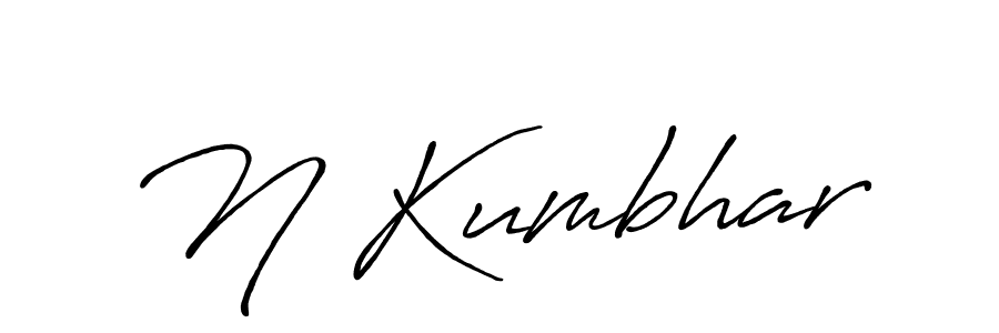 How to make N Kumbhar signature? Antro_Vectra_Bolder is a professional autograph style. Create handwritten signature for N Kumbhar name. N Kumbhar signature style 7 images and pictures png