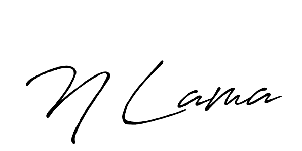 You should practise on your own different ways (Antro_Vectra_Bolder) to write your name (N Lama) in signature. don't let someone else do it for you. N Lama signature style 7 images and pictures png