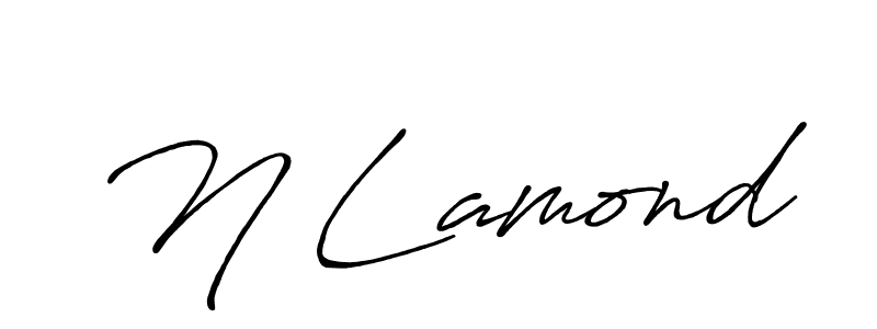if you are searching for the best signature style for your name N Lamond. so please give up your signature search. here we have designed multiple signature styles  using Antro_Vectra_Bolder. N Lamond signature style 7 images and pictures png