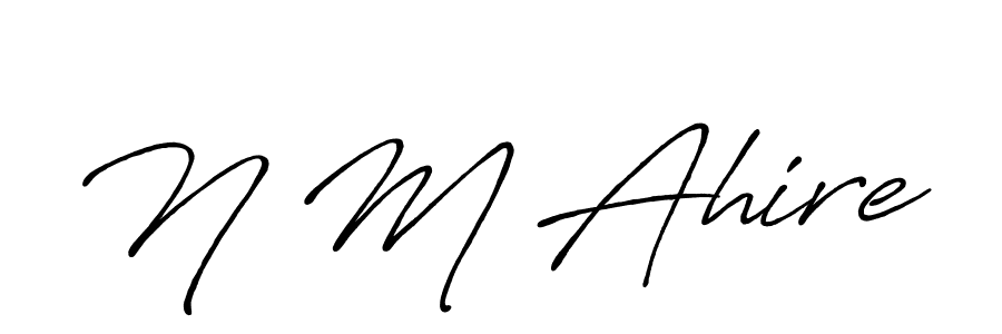 Best and Professional Signature Style for N M Ahire. Antro_Vectra_Bolder Best Signature Style Collection. N M Ahire signature style 7 images and pictures png